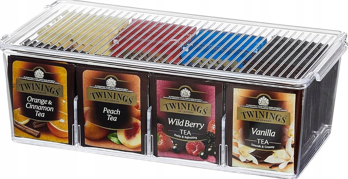 Transparante Keuken Organizer voor Kruiden, Thee & Koffie