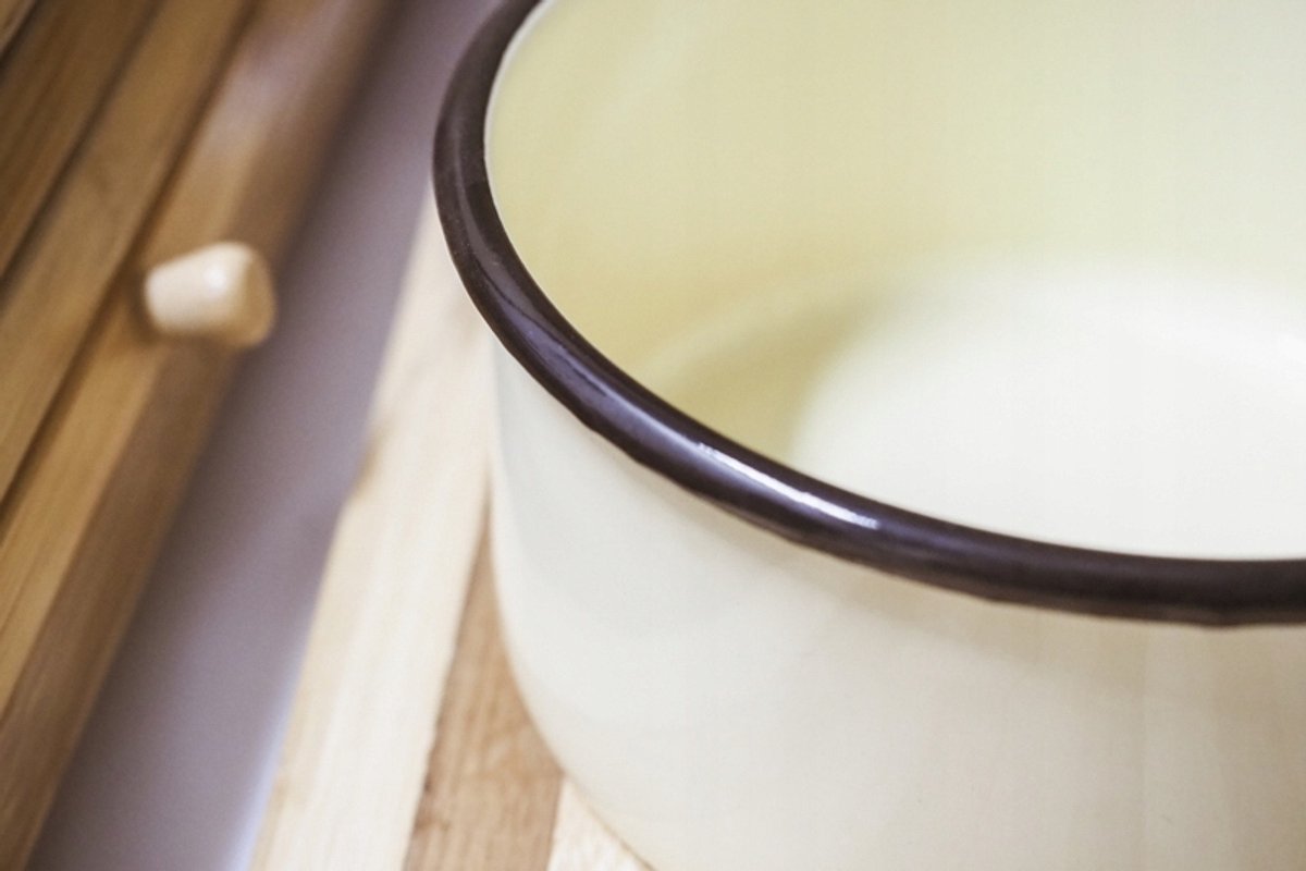 Elo-Pol Emaille Koekenpan 1,6L Beige - Traditioneel & Gezond Koken