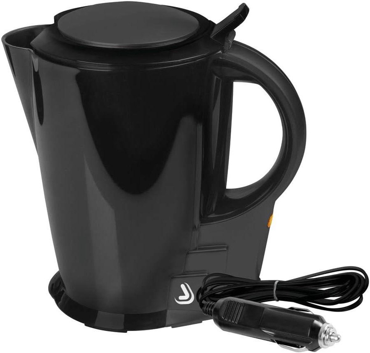 Elektrische Waterkoker - Draagbare Verwarmer - Onderweg Water Koken - 24V Aansluiting - 18x16x14 cm - Grijs