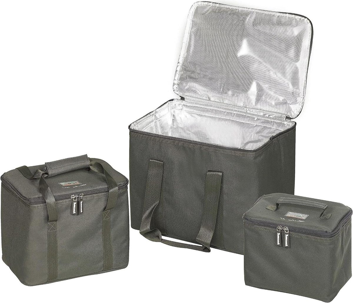Koeltas - Isolatietas - Eten Vers Houden - Aluminium Gecoate Binnenruimte - 10 Liter - Zwart Grijs Groen