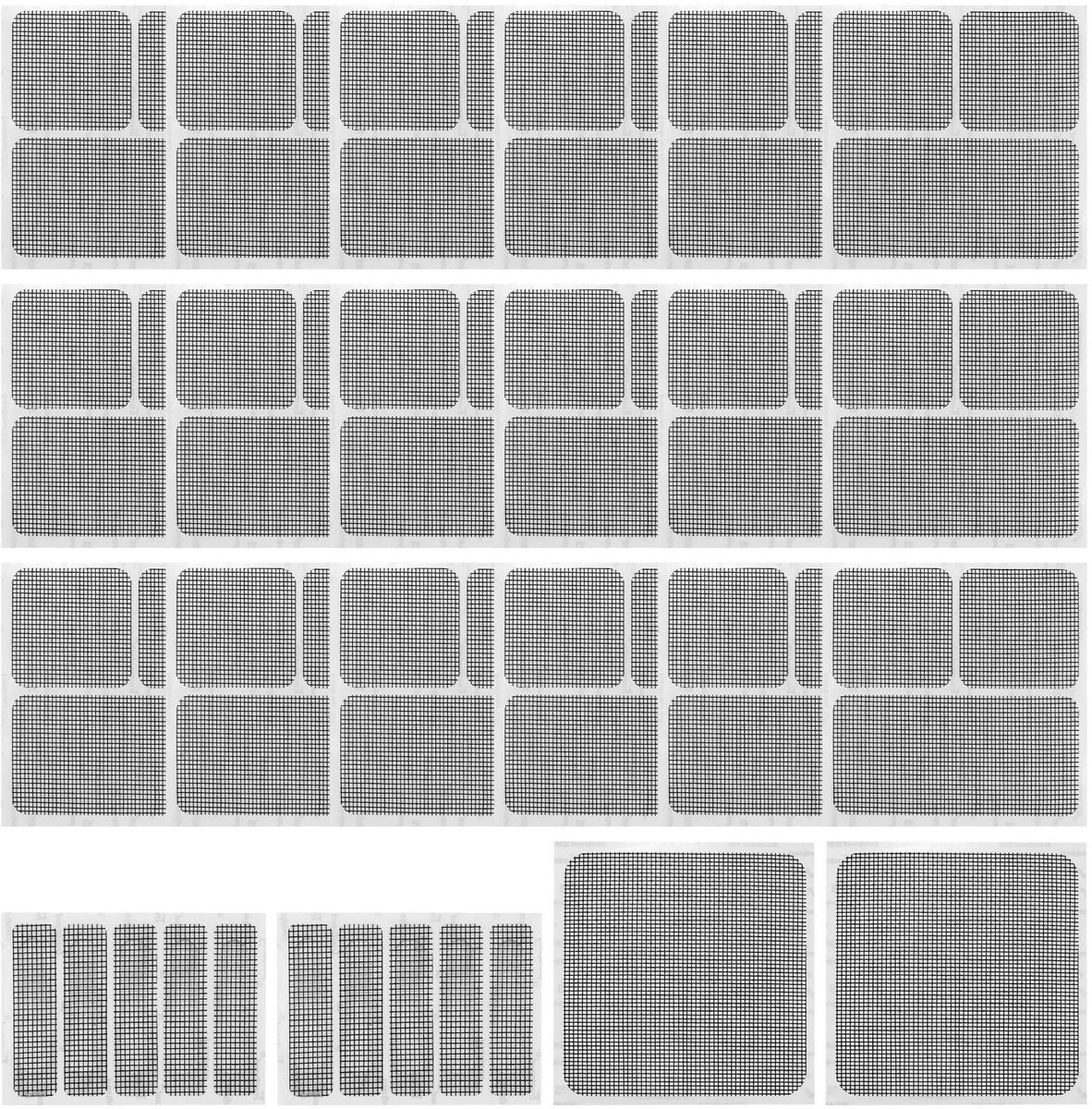 Vliegengaas reparatieset 22 stuks - sterke lijm - zelfklevend - ideale insectenbescherming - SnelShoppen