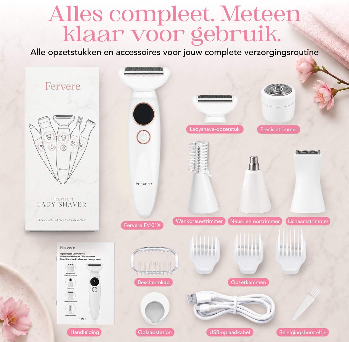 Fervere Ladyshave voor Vrouwen 5-in-1 thumbnail 6
