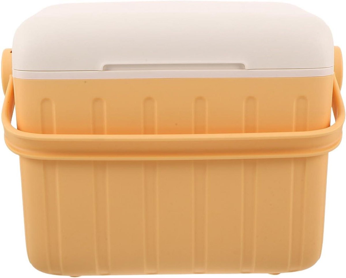 Geïsoleerde Koelbox - Draagbare Cooler - Outdoor Avontuur - Schokbestendige Constructie - 26x22x17 cm - Geel