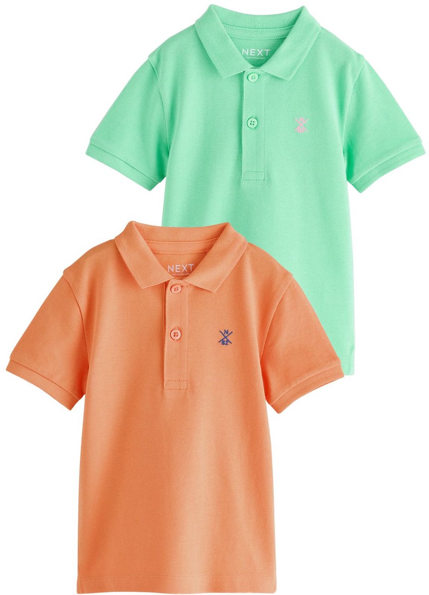 Next - Jongens - Set van 2 poloshirts - Groen