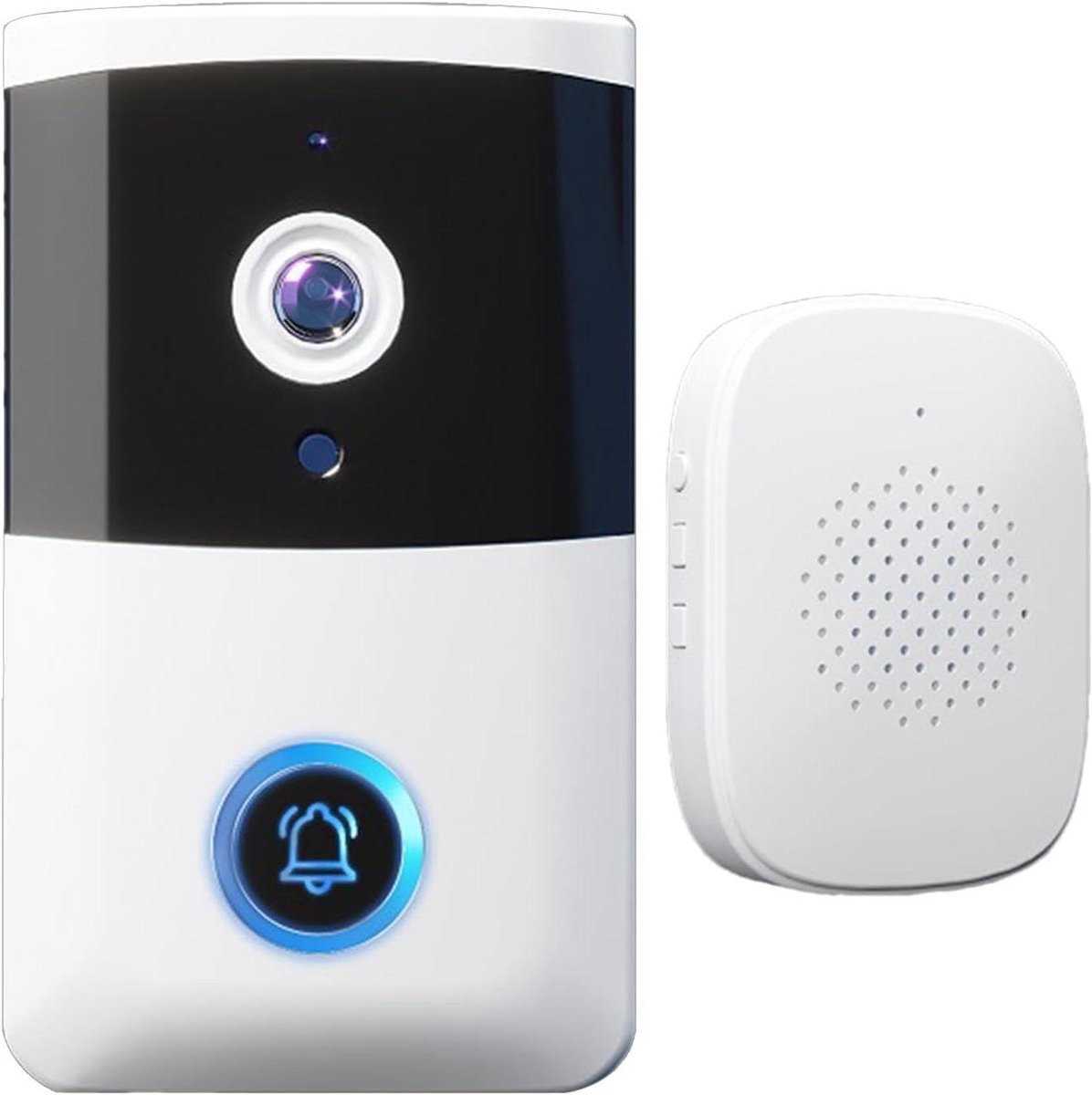 Slimme Deurbel - Visuele Camera - Huisbeveiliging - Draadloze Connectiviteit - 166 cm - Zwart