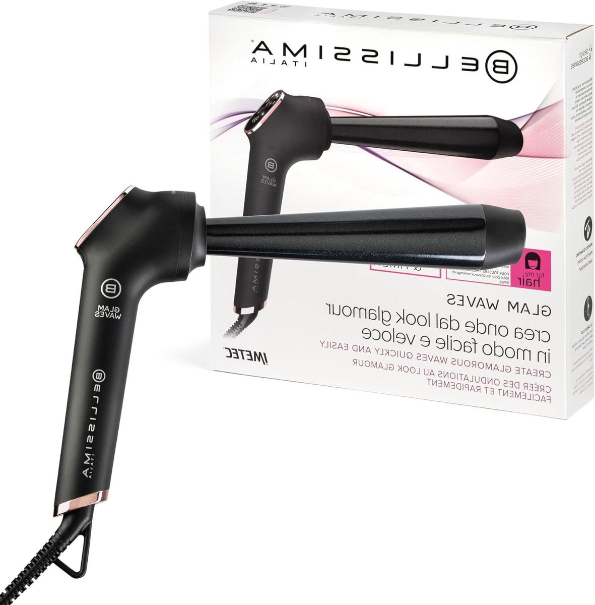 Krultang - Haarstyler Golven - Glamoureus Haar - Conische Vorm - 5 Temperatuur - Zwart