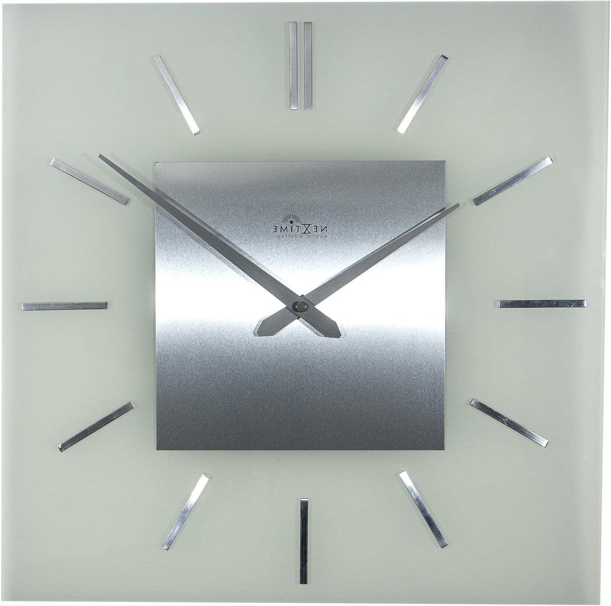 Wandklok - Radio gestuurd - Tijdweergave - Automatische tijdaanpassing - 40cm - Transparant