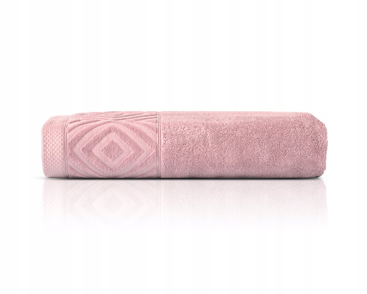 Detexpol Paula Badhanddoek 140x70cm Roze 100% Katoen 550 g/m²