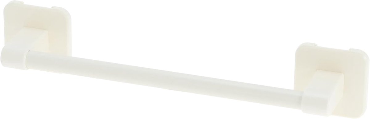 Handdoekhouder, 40 cm, dubbele handdoekstangen, zonder boren, om handdoeken op te hangen, voor badkamer, slaapkamer, keuken, crèmewit