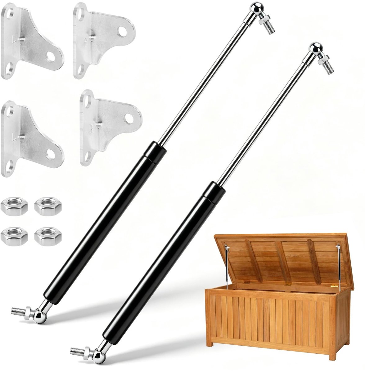 Solidchoice - Set van 2 Gasveren 500 mm 150N