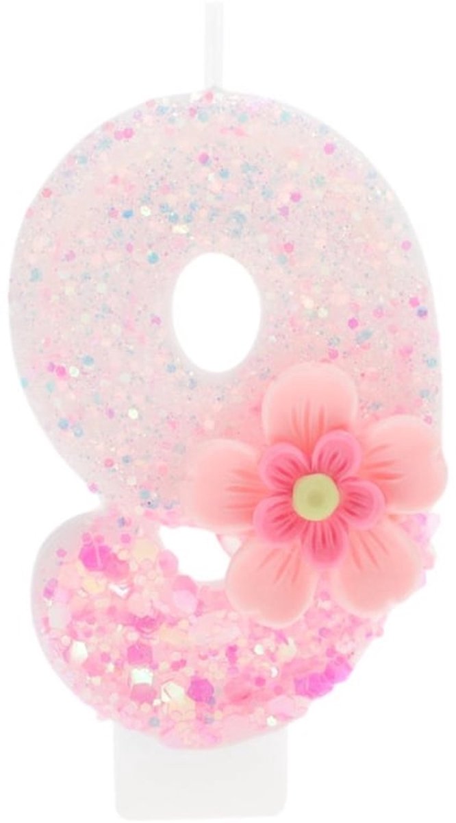 Verjaardagskaarsen Roze - 3D-Design - Taartdecoratie - Verjaardagsdecoratie - Rookvrij - Hoogwaardige Materialen - 7,5 cm - Taartkaarsen