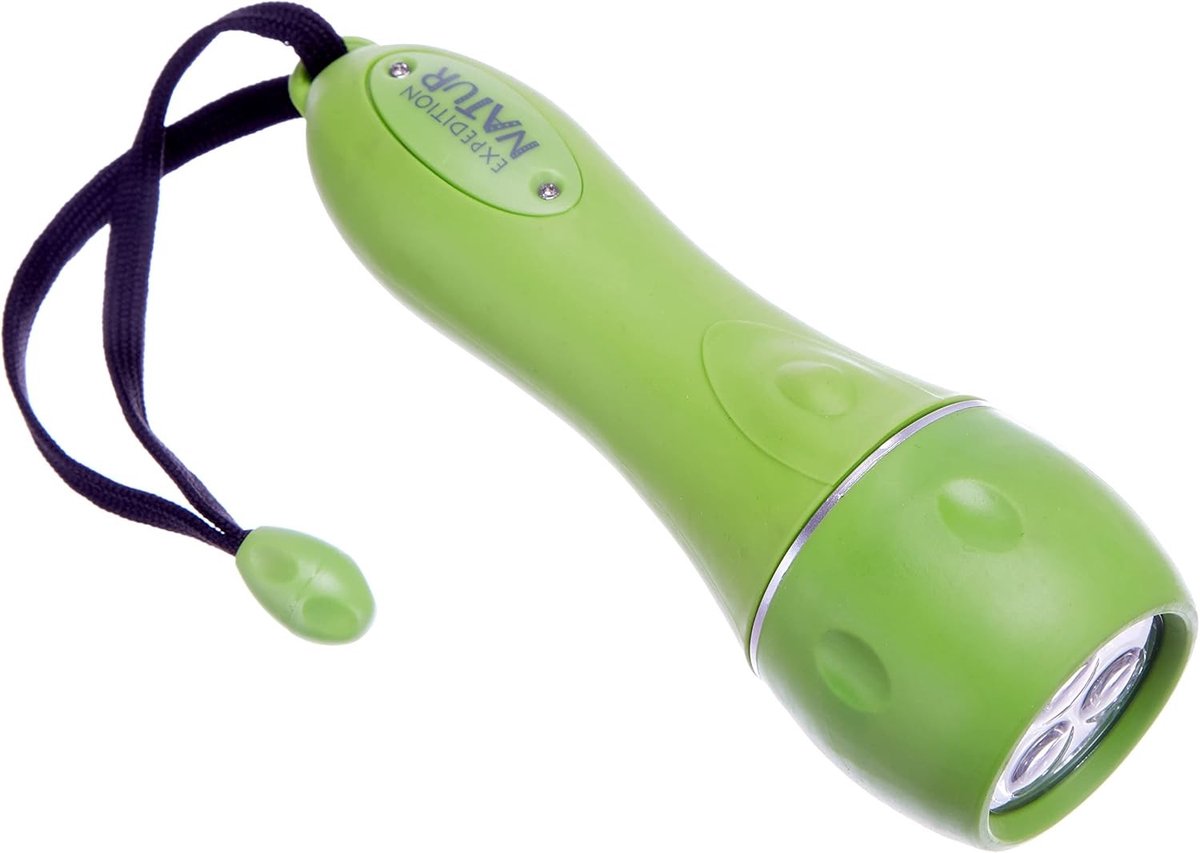 Militaire zaklamp - Groen - Ø 5 cm x 16,2 cm - Schokbestendig Led Zaklamp - Voor Kamperen en Outdoor