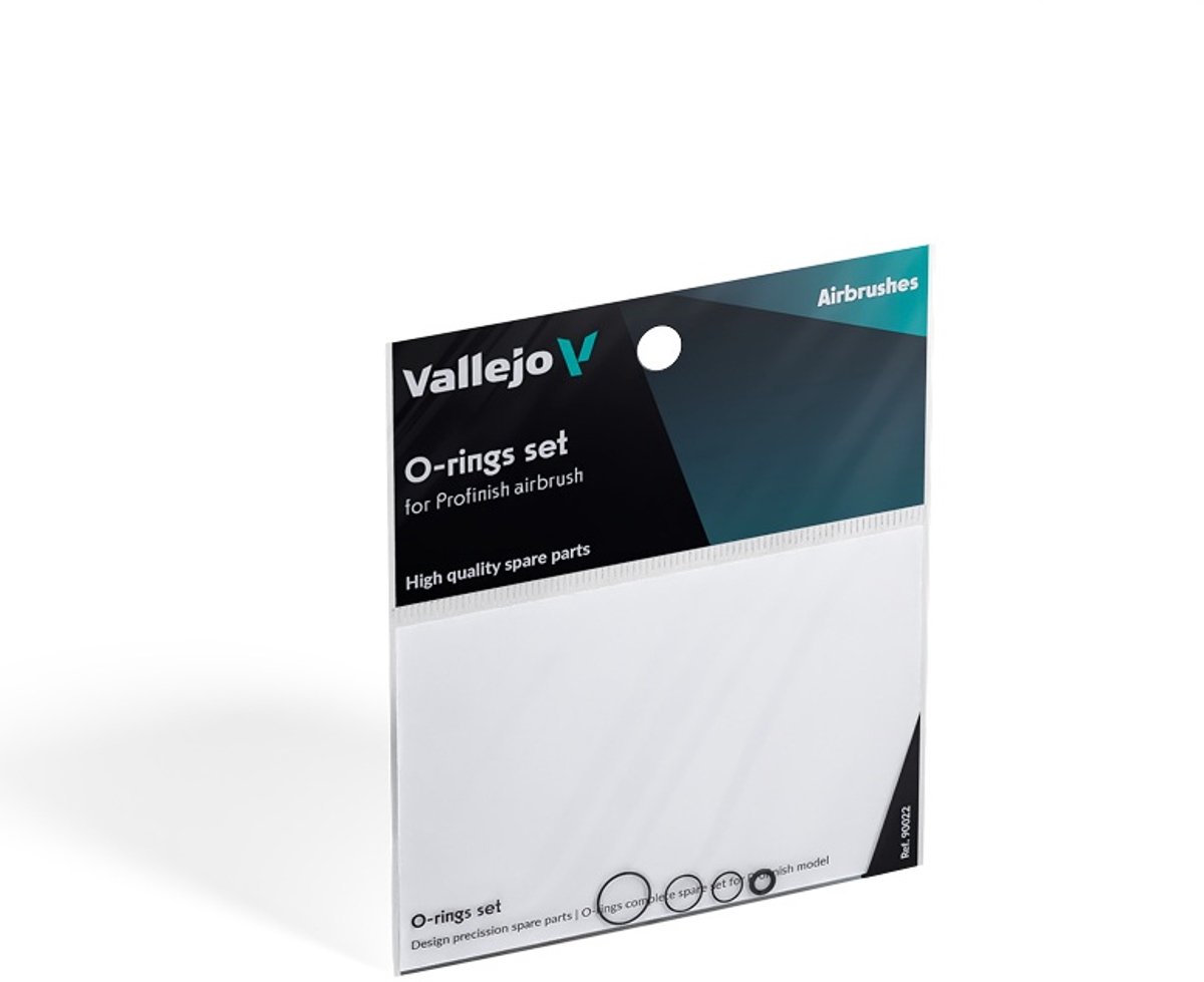 Vallejo Hobbypenseel - 90022 O-Ringen Set voor Profinish Airbrush - 4 Onderdelen Accessoires set