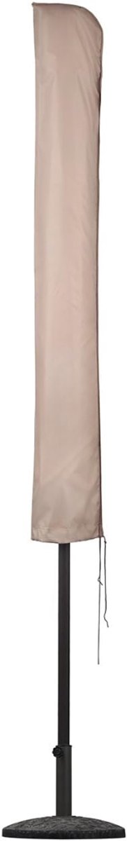 Lìon® Parasolhoes - Beschermhoes voor Zweefparasol - Parasolhoes Waterdicht - Taupe - 11cm x 13cm x 67cm