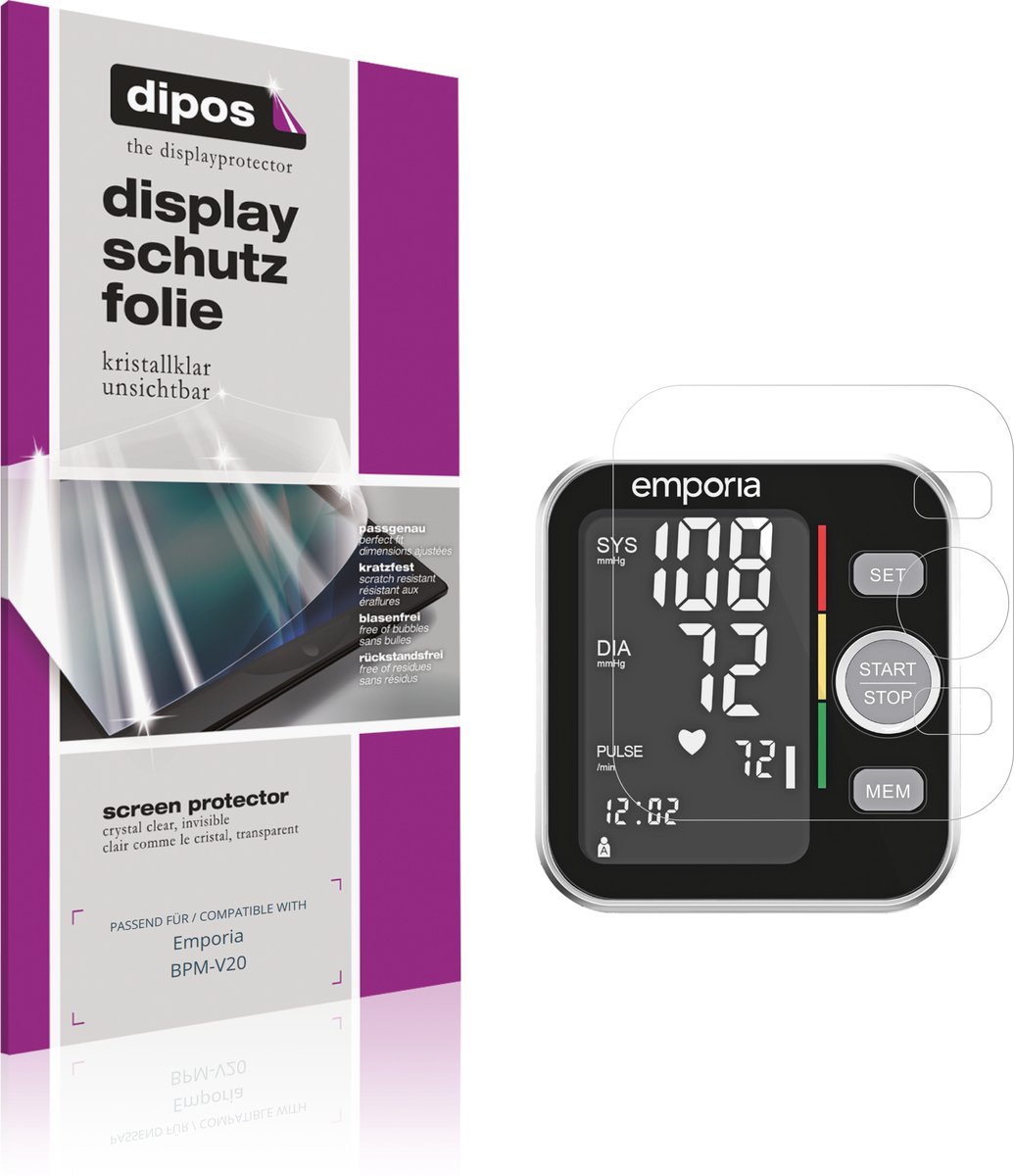 dipos – 4x Beschermfolie geschikt voor Emporia BPM-V20 | Krasbestendige & heldere Screenprotector Ultra-Thin