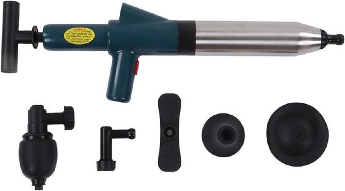 Toilet Ontstopper - Pneumatische Baggerapparatuur - Hogedruk Luchtafvoer Reiniger - Keuken Badkamer - Verstopte Pijp - Geschikt voor Merk Toiletten - Rood Blauw Zwart - Afvoerontstopper.