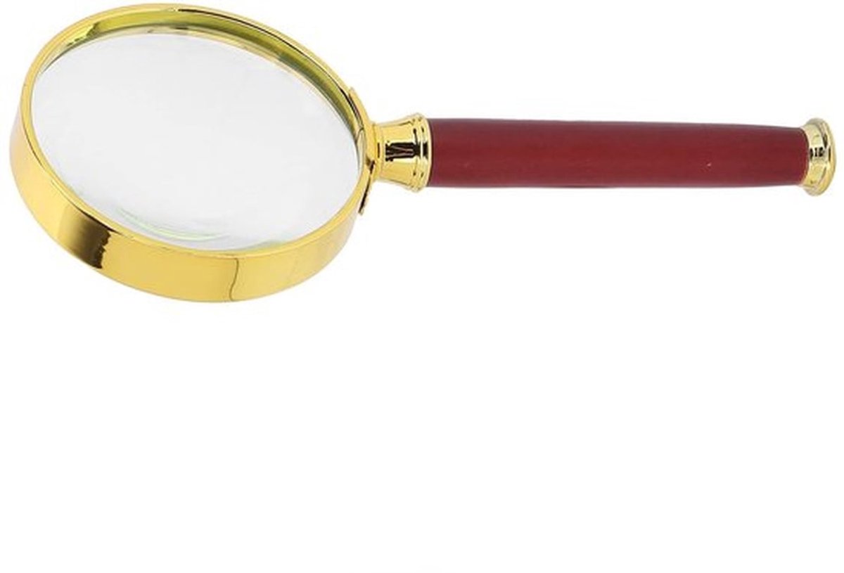 Vergrootglas 10X - Handheld Loep - Antieke Vergrootglas met Houten Handvat - Vintage Ontwerp - 2,05 Inch Lens