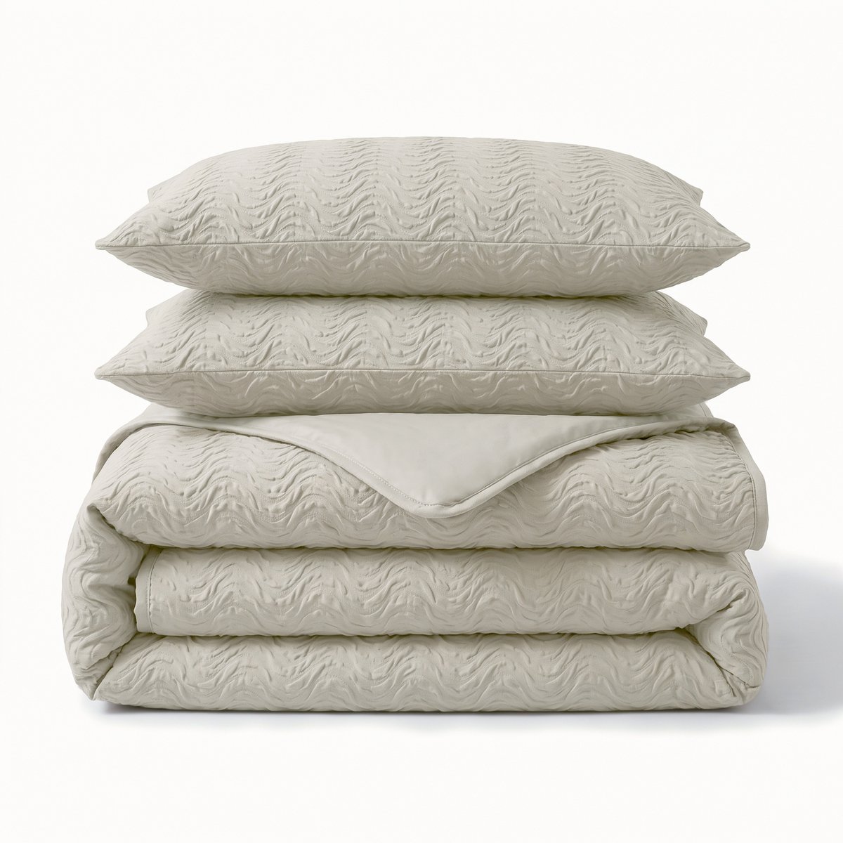 Sleeptime Curve 3D Dekbedovertrek – 240x200/220 cm – Cream