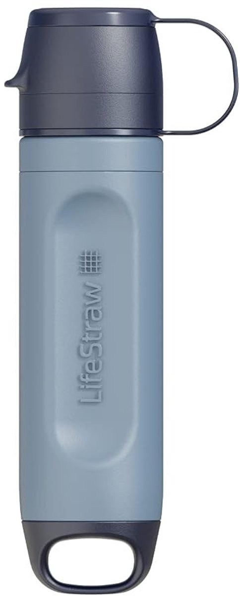 Waterfilter survival - Blauw - Individueel waterfilter - Ultrazacht membraanmicrofilter - Voor kamperen, wandelen en reizen