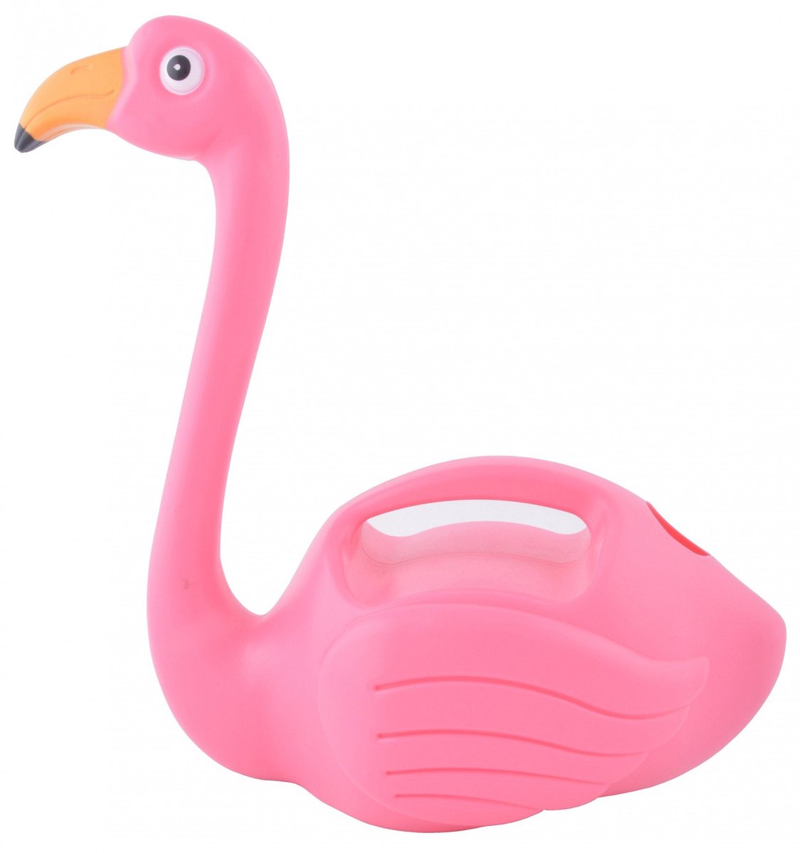 Famanu – Flamingo gieter, roze, 28,6 x 14,4 x 30,1 cm, ideaal voor het water geven van planten