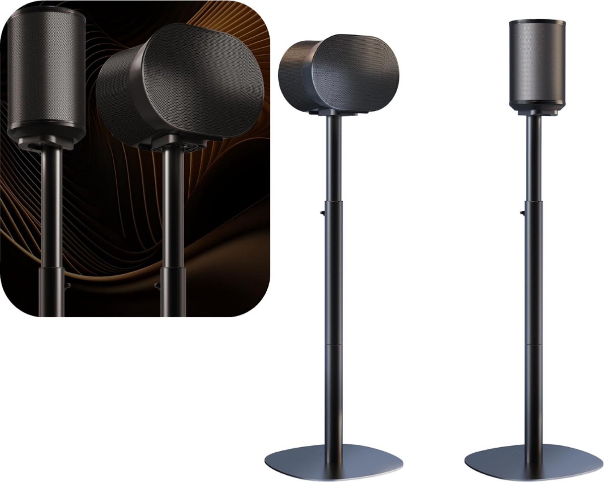 Zavio® Luidspreker Standaard - Speaker Vloerstandaard - Extra Stevig - Zwart