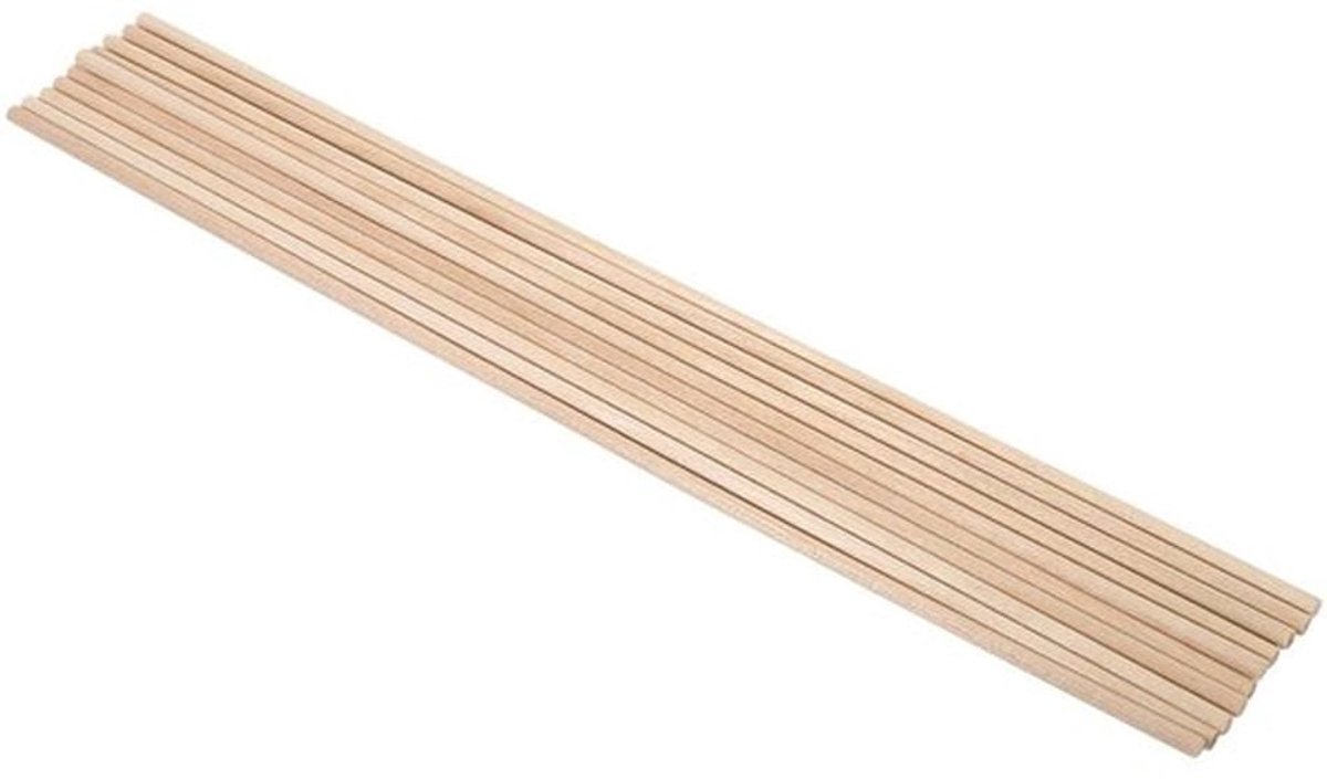 Houten Stokken 10 Stuks - Natuurlijke Houten Stokken - Flexibele Staven - 30 cm Lengte - Berk - Doe-het-zelf Tool - Houtstok