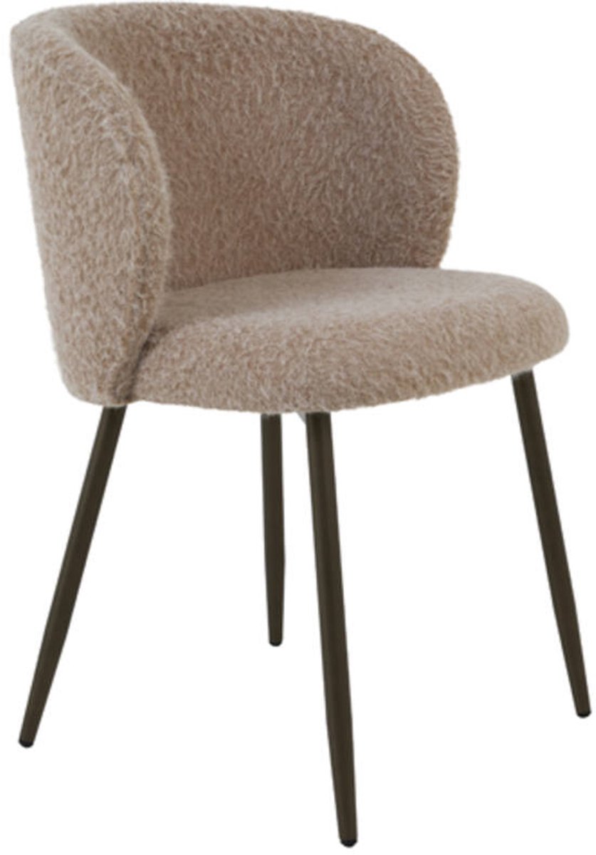 Light&living Eetkamerstoel 56x55x79 cm ELYNA licht bruin+bruin-brons - set van 2