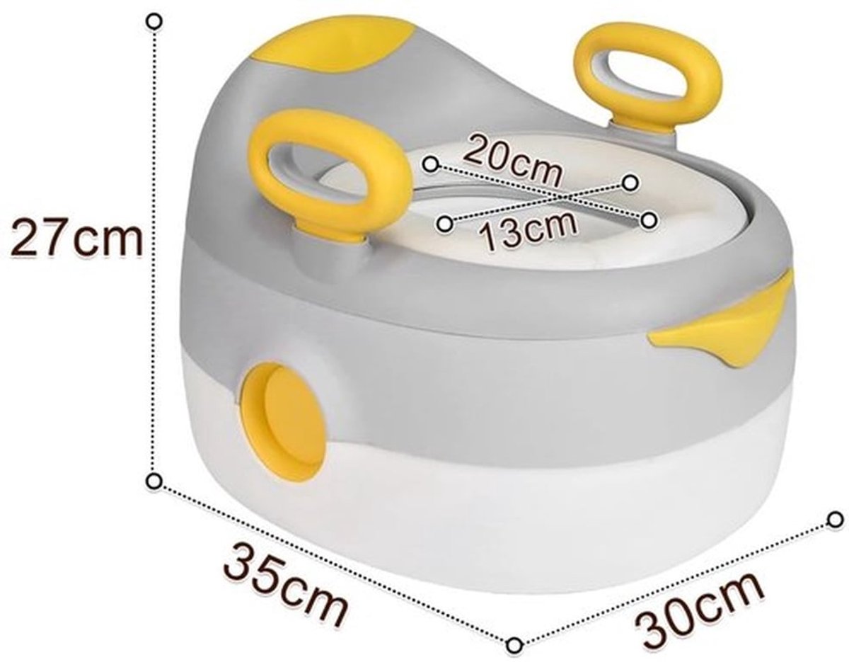 Baby Potje - Kinderzitje Verkleiner voor Toilet - Zitkussen met Krukje voor Jongens en Meisjes 1-6 Jaar Thuis