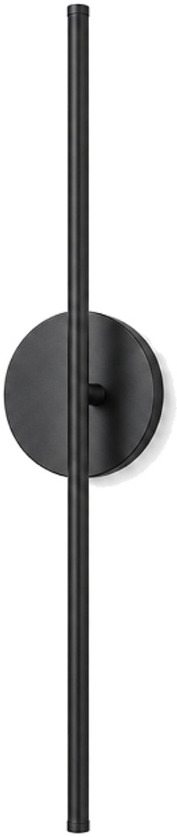 Luxavia Oplaadbare Wandlamp Rond Zwart - Draadloze Wandlamp Zonder Boren - Touch Dimbaar - Leeslamp Slaapkamer - Wandlamp Binnen Oplaadbaar
