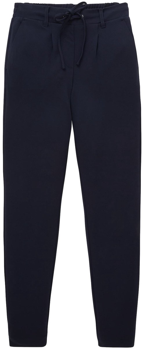 Tom Tailor - Wijdvallende stoffen broek - Maat 46/32 - Real Navy Blue