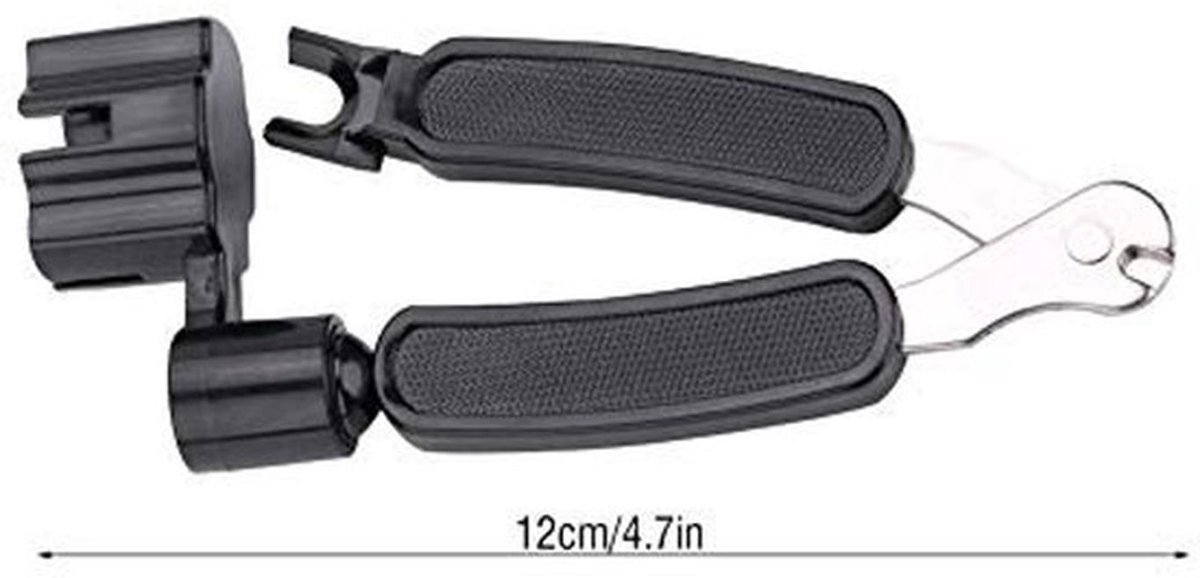 Gitaarsnaren Wikkelaar 3-in-1 - Gitaarsnaren Snijder - Gitaartrekker - Bridge Pin Puller - Ergonomisch Design - Lichtgewicht en Draagbaar - Snaarinstrument