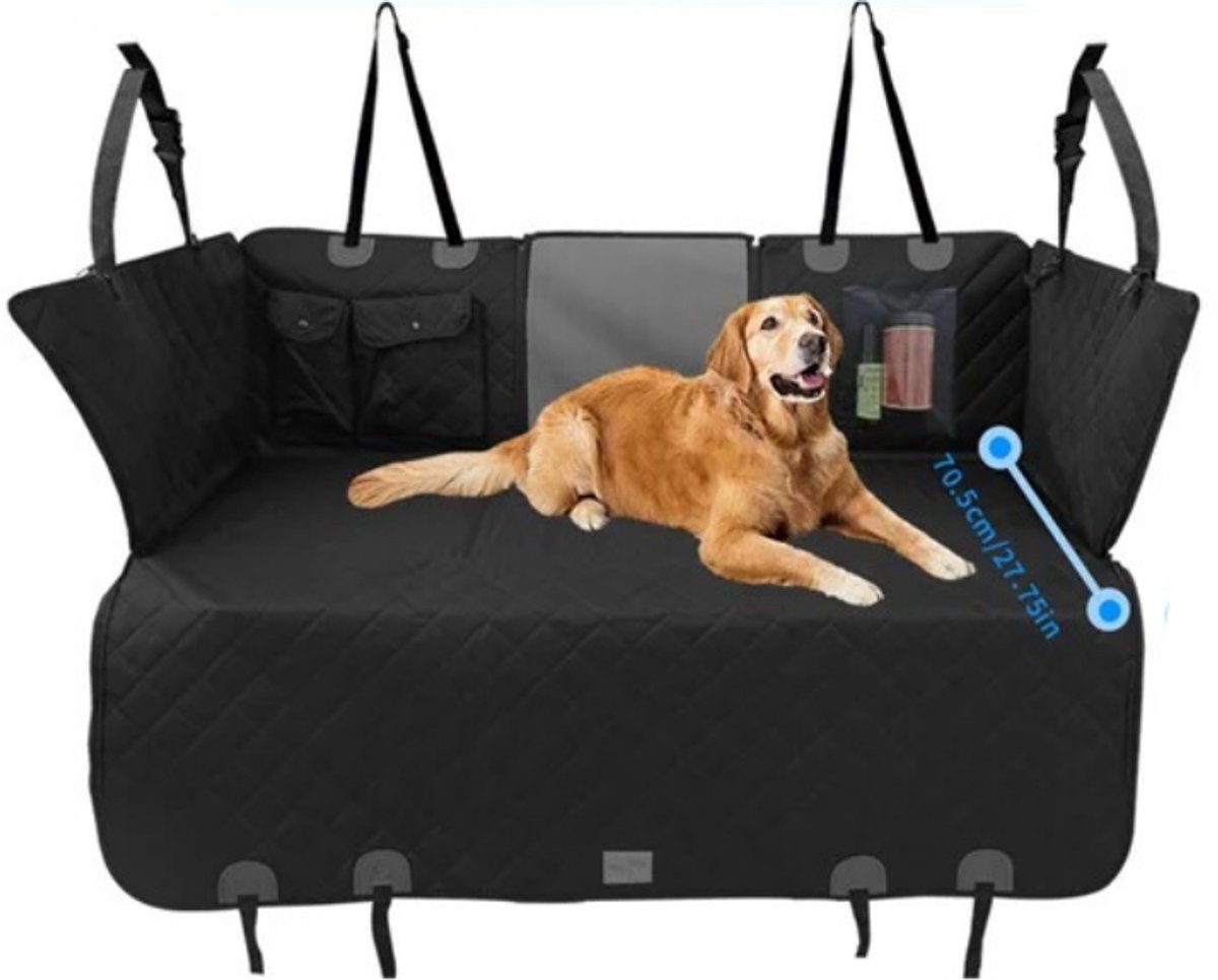 G&G hondendeken auto achterbank - Beschermhoes - Autostoelhoes - Hondenmat - Hondenmand - Hond - 136x42x70cm - Waterdicht