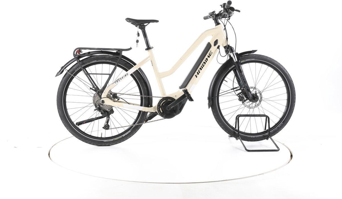 Haibike Trekking 4 Elektrische trekkingfiets Yamaha Accu 500Wh 27,5" beige Pro