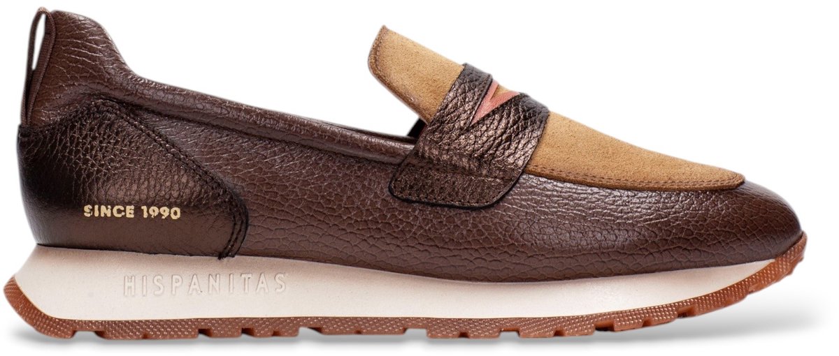 Hispanitas Leren Sport Kansas mocassins