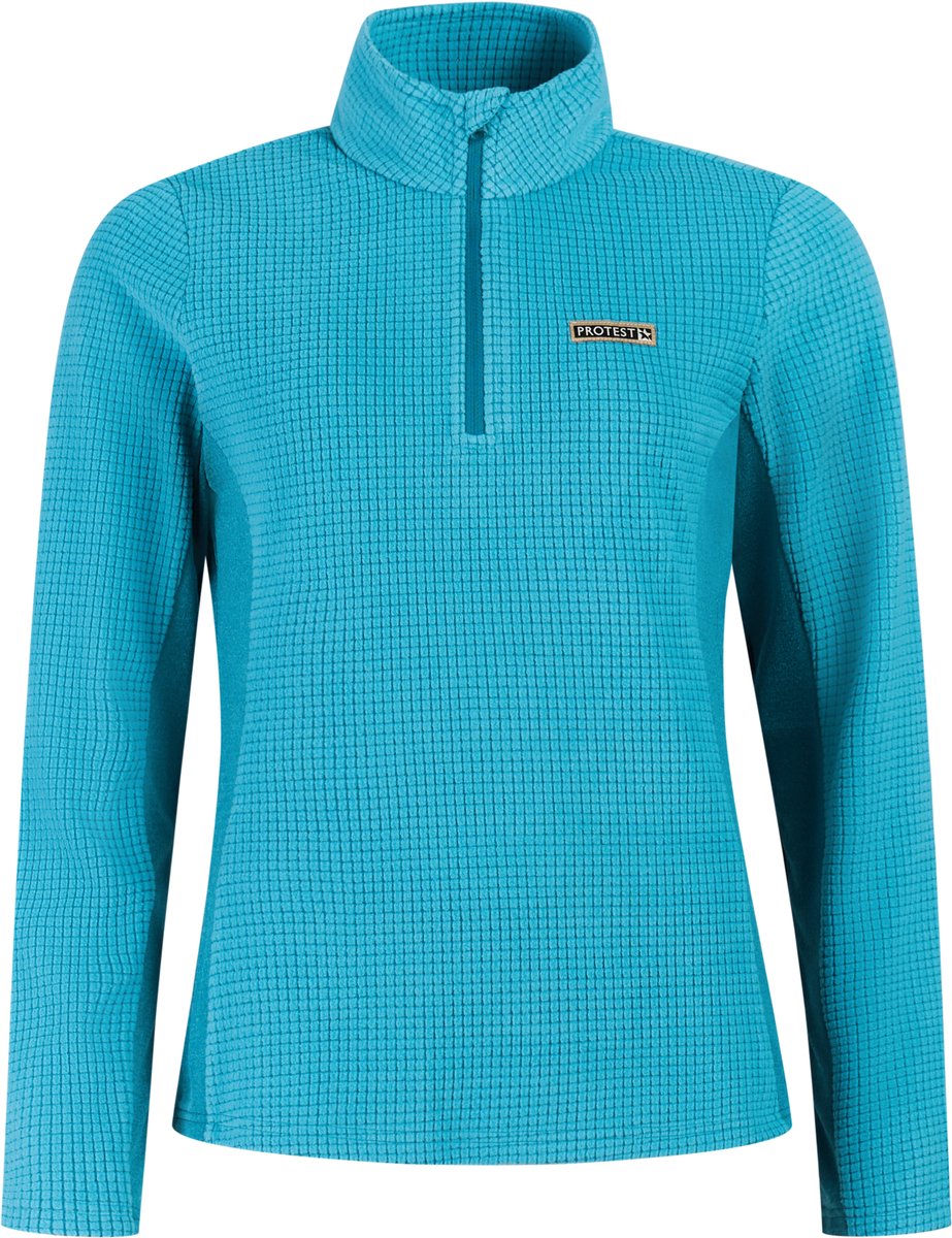 Protest PRTBeeley Skipully Dames Stretch 1/4 rits Jacquard Blauw