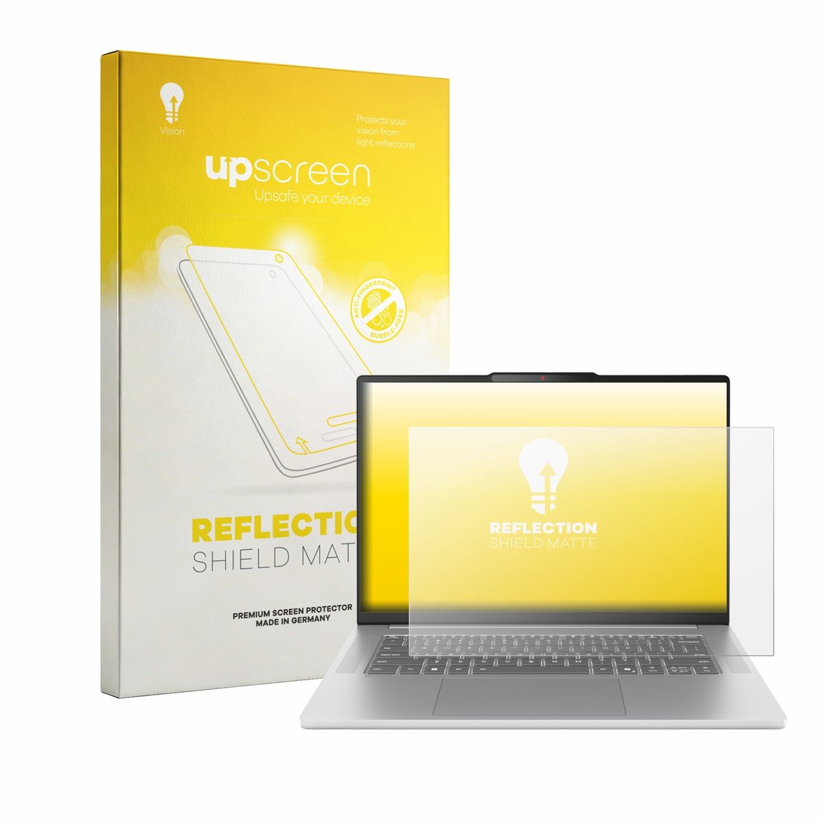 upscreen - Screenprotector voor Lenovo IdeaPad Slim 5 15ARP10 15.1" - Folie Beschermfolie anti glare matte