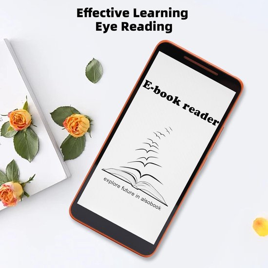 Een 7-inch e-reader die compatibel is met een 8,1-inch scherm, met een ingebouwd notitieblok, draagbaar ontwerp, 1 GB/8 GB opslagruimte, ondersteuning voor PDF- en EPUB-documenten, Bluetooth, wifi, capacitief touchscreen — afbeelding 3