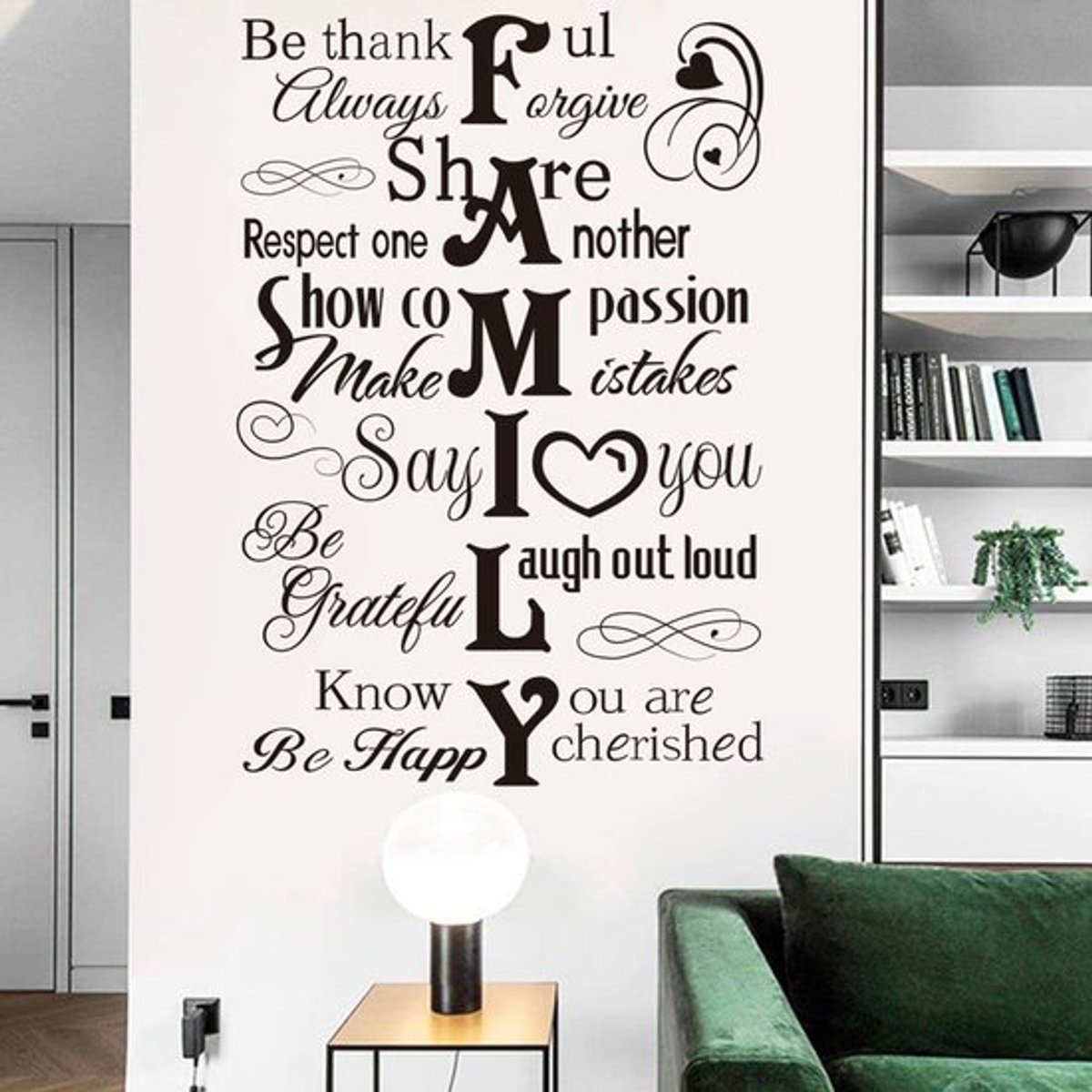 - Wanddecoratie - Inspirerende Quotes - Vinyl - Muurstickers - Thuis Decoratie - Geschikt voor Woonkamer en Slaapkamer