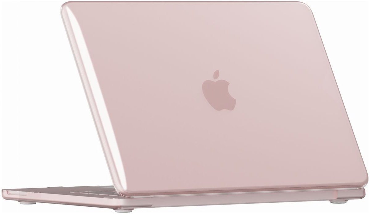 Mobigear Laptophoes geschikt voor Apple MacBook Neo 13 Inch (2026) Hoes Hardshell Laptopcover MacBook Case | Mobigear Crystal Case - Pastelroze - Model A3404