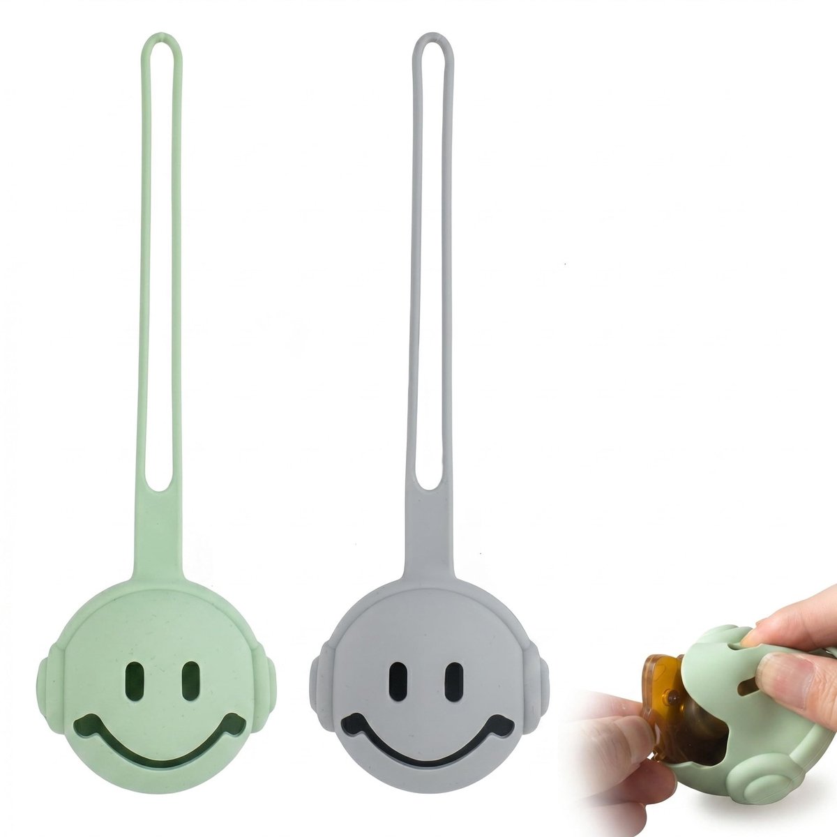 Solidchoice - Set van 2 Draagbare Siliconen Fopspeenhouders