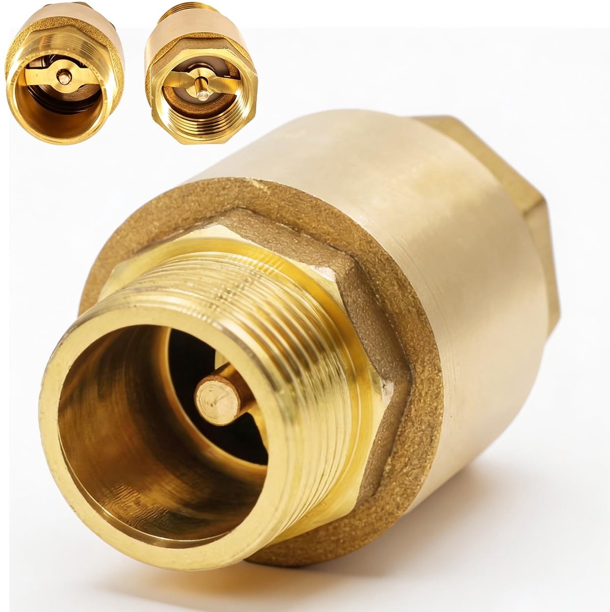 Solidchoice - Messing Terugslagventiel voor Water, 1 Inch