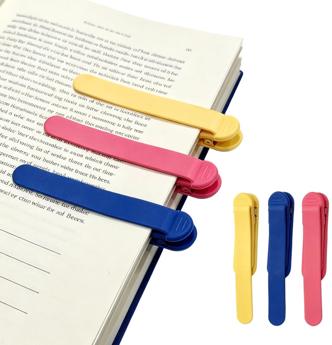 Solidchoice - Automatische Siliconen Bladwijzers, 3 Stuks