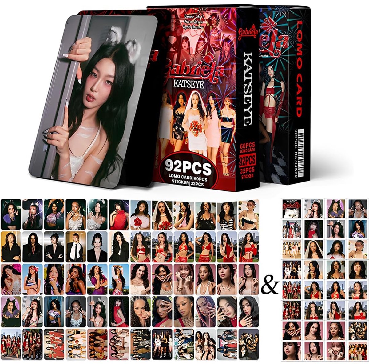 Solidchoice - Set van 92 Fotokaarten en Stickers voor Fans