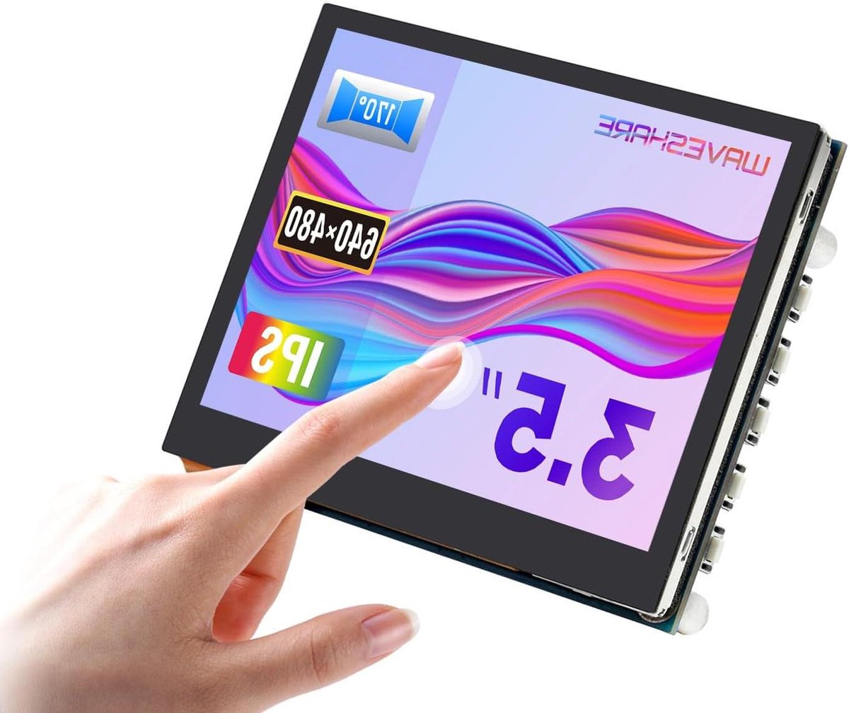HDMI LCD Scherm - Touchscreen Monitor - Projecten Uitbreiden - IPS Capacitief - 3.5 Inch - Zwart