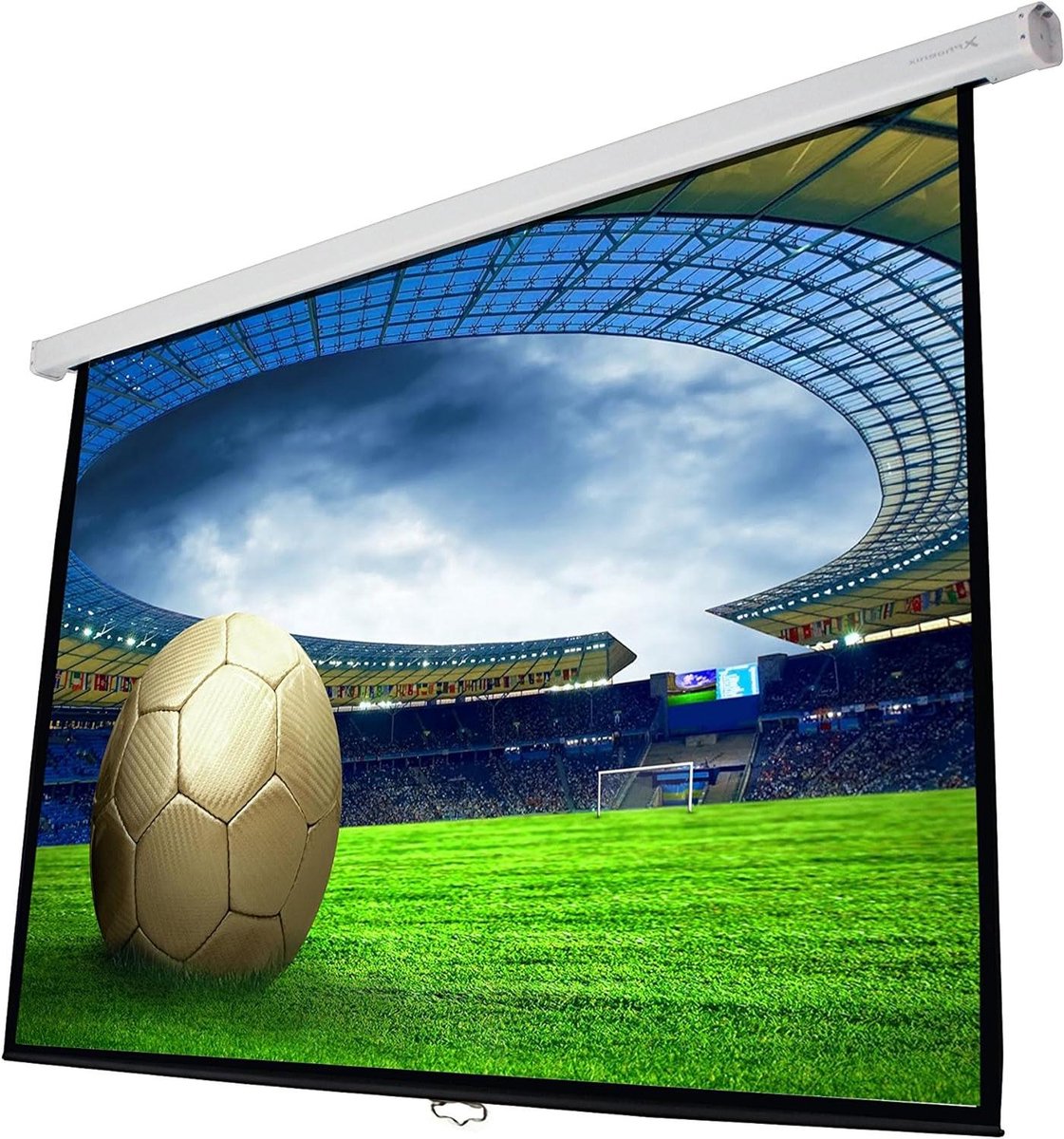 Projectiescherm - Beamerdoek - Presentaties Geven - Eenvoudig te Gebruiken - 1.4 x 1.4 m - Wit