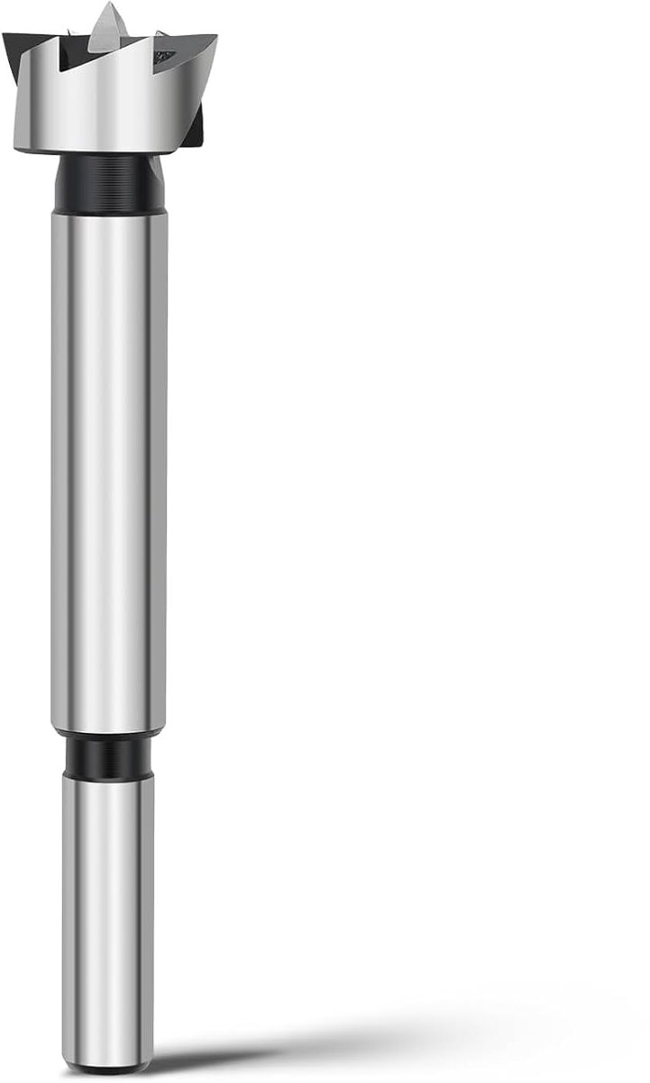 SnelShoppen - Forstner boor 20 mm voor hout, precisie boren met 8 mm ronde schacht, 90 mm lengte, ideaal voor hardhout en spaanplaat