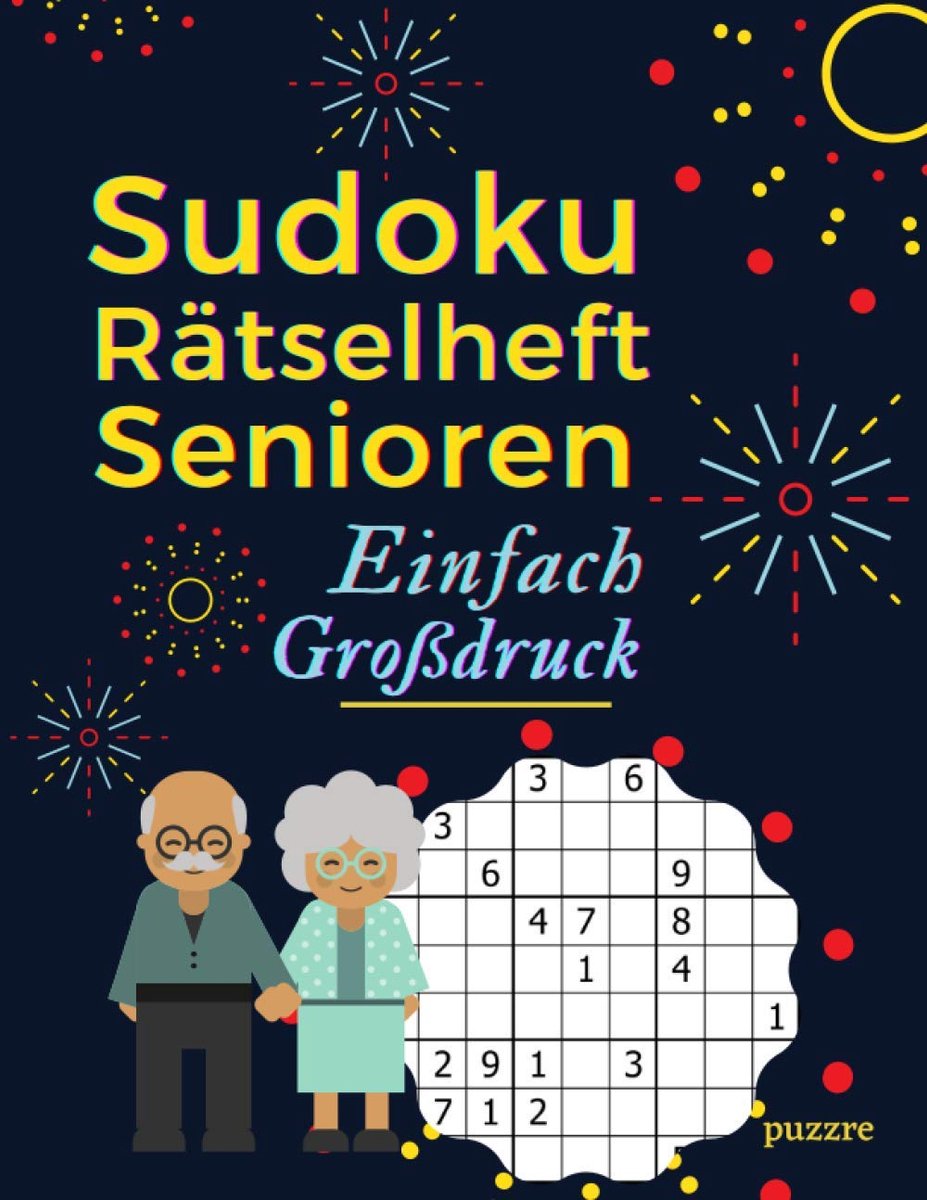 SnelShoppen - Sudoku Rätselheft Senioren - Gemakkelijk Grootdruk Denksport Spellen voor Ouderen - 100 Puzzels - Perfect voor Thuis en Reizen