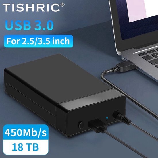 Externe Hdd Zaak 2.5/3. 5 SSD HDD Externe Harde Schijf Doos Behuizing 5Gbps/s Sata Naar Usb 3.0 Harde Schijf Geval Adapter van Merkloos — afbeelding 3