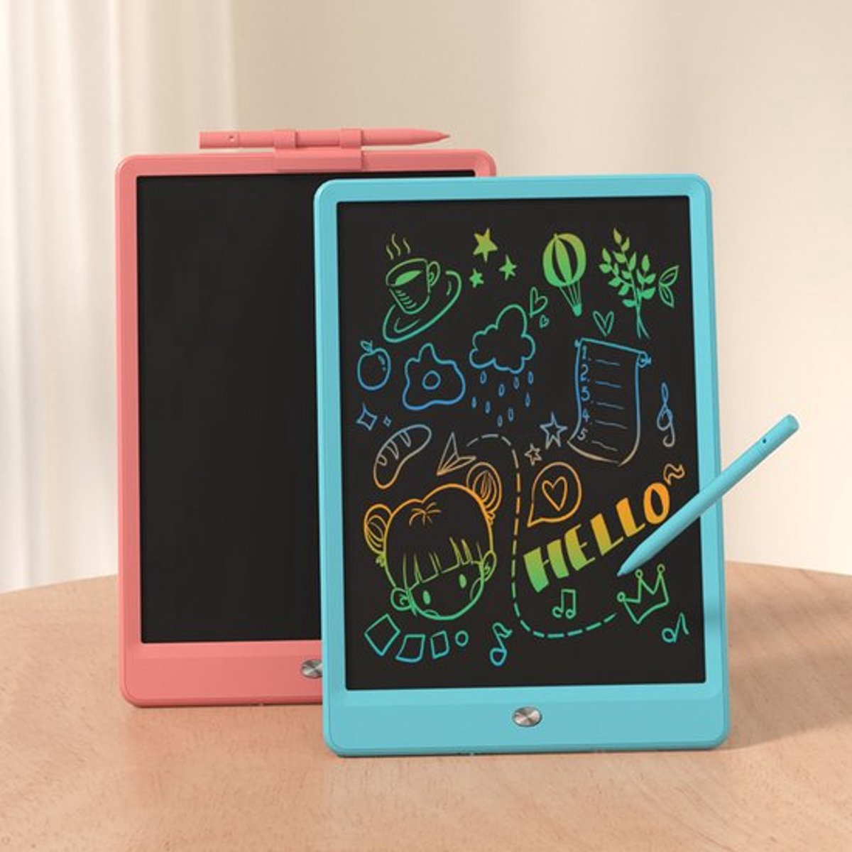 Tekentablet - tekentablet kinderen - LCD-tekentablet - Elektronisch tekenbord - Tekenbord voor kinderen - Kleurenscherm dat prettig is voor de ogen - 10 inch Tekenbord voor beginners - Blauw