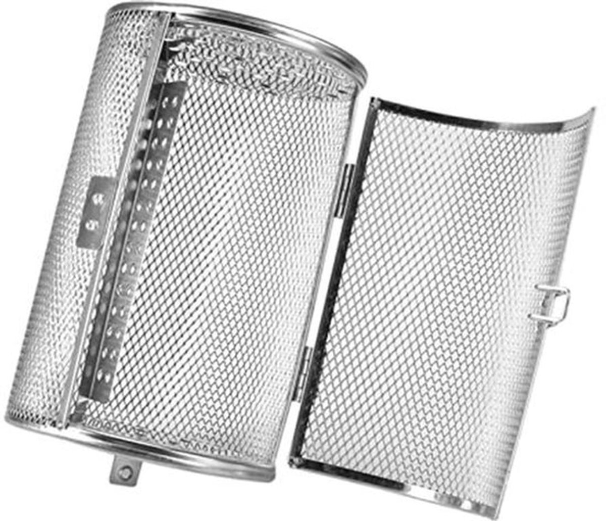 Air Fryer Rotisserie Basket, Oven Basket, Rotating Basket voor Power Air Fryer XL 12 * 18cm RVS Bakvorm Oven Roosteren Bakken Draaibare Noten Bonen Pinda Mand BBQ